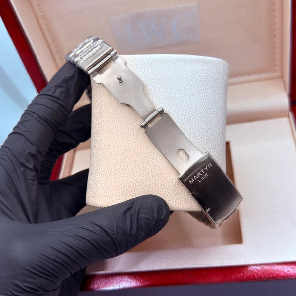 Automatic Skeleton Watch – Black Dial & Silver Bracelet