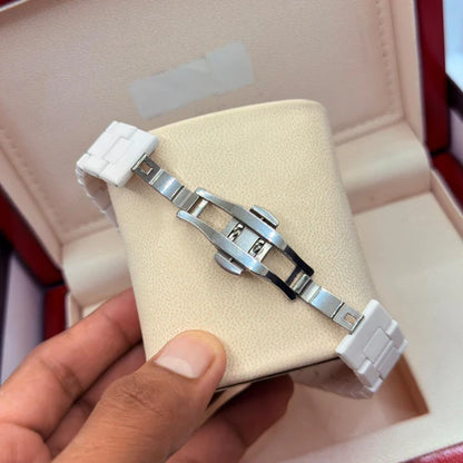 White Aura Watch – Marble Dial Edition